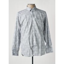 KARL LAGERFELD - Chemise manches longues bleu en coton - Homme - Taille XXL - Modz