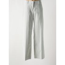BRAX - Pantalon large gris en coton - Femme - Taille 38 - Modz