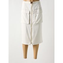 CATNOIR - Jupe mi-longue beige en polyester - Femme - Taille 40 - Modz