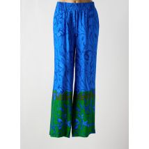 CATNOIR - Pantalon large bleu en viscose - Femme - Taille 40 - Modz