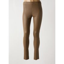 ESTHEME - Legging marron en cuir d'agneau - Femme - Taille 36 - Modz
