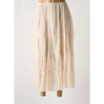 MULTIPLES - Jupe longue rose en polyester - Femme - Taille 44 - Modz