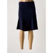 MULTIPLES - Jupe mi-longue bleu en polyester - Femme - Taille 38 - Modz