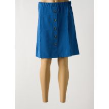 MULTIPLES - Jupe mi-longue bleu en polyester - Femme - Taille 40 - Modz