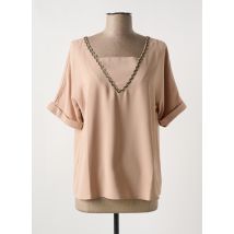 MULTIPLES - Blouse beige en polyester - Femme - Taille 38 - Modz