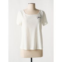 VILA - T-shirt beige en viscose - Femme - Taille 34 - Modz