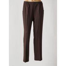 FRANCE RIVOIRE - Pantalon droit marron en polyester - Femme - Taille 42 - Modz