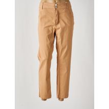 C'EST BEAU LA VIE - Pantalon droit beige en coton - Femme - Taille 46 - Modz