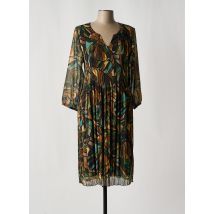 HALOGENE - Robe mi-longue marron en polyester - Femme - Taille 44 - Modz