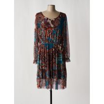 COULEURS DU TEMPS - Robe mi-longue bleu en polyester - Femme - Taille 44 - Modz