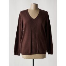 TRIPODE - Pull marron en viscose - Femme - Taille 44 - Modz