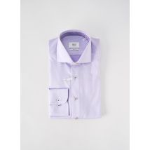 ETERNA - Chemise manches longues violet en coton - Homme - Taille M - Modz