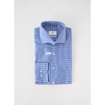 ETERNA - Chemise manches longues bleu en coton - Homme - Taille M - Modz