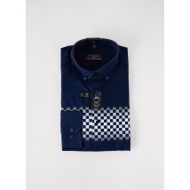 ETERNA - Chemise manches longues bleu en coton - Homme - Taille M - Modz