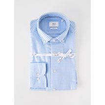 ETERNA - Chemise manches longues bleu en coton - Homme - Taille M - Modz