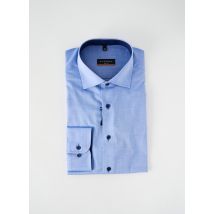 ETERNA - Chemise manches longues bleu en coton - Homme - Taille M - Modz