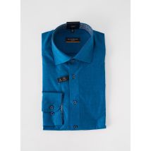 ETERNA - Chemise manches longues bleu en coton - Homme - Taille M - Modz