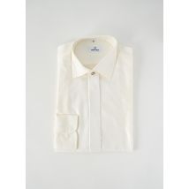 WILVORST - Chemise manches longues beige en viscose - Homme - Taille M - Modz