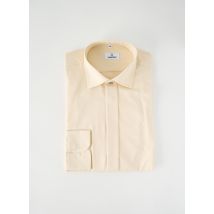 WILVORST - Chemise manches longues beige en coton - Homme - Taille M - Modz