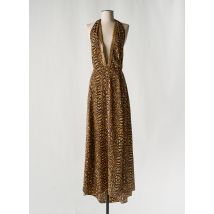LOLA CASADEMUNT - Robe longue marron en polyester - Femme - Taille 42 - Modz