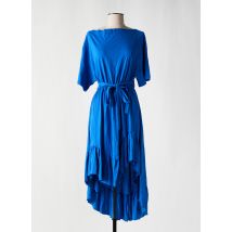 LILI SIDONIO - Robe mi-longue bleu en coton - Femme - Taille 38 - Modz