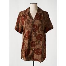 FRILIVIN - Chemise manches courtes marron en coton - Homme - Taille S - Modz