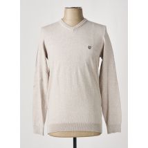CAMBRIDGE - Pull beige en coton - Homme - Taille S - Modz