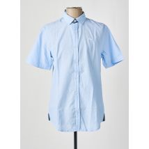 LEE COOPER - Chemise manches courtes bleu en coton - Homme - Taille M - Modz