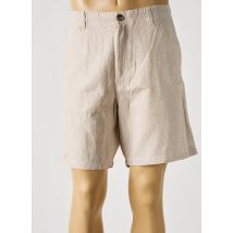 SELECTED - Bermuda beige en coton - Homme - Taille 40 - Modz