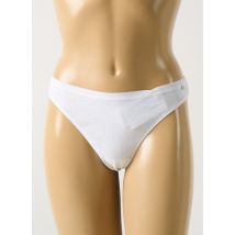 SCHIESSER - Tanga blanc en coton - Femme - Taille 36 - Modz