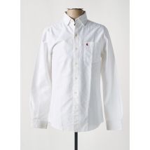 MUSTO - Chemise manches longues blanc en coton - Homme - Taille S - Modz