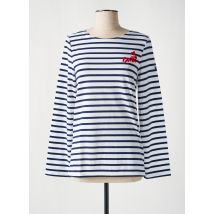 SAINT JAMES - Top bleu en coton - Femme - Taille 36 - Modz