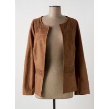 MULTIPLES - Veste casual marron en polyester - Femme - Taille 50 - Modz
