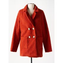 MULTIPLES - Manteau court orange en polyester - Femme - Taille 48 - Modz