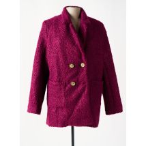 MULTIPLES - Manteau court violet en polyester - Femme - Taille 50 - Modz