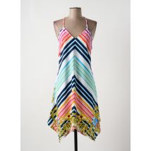 MUTIPLES - Robe mi-longue bleu en polyester - Femme - Taille 38 - Modz