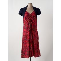 MULTIPLES - Robe mi-longue bleu en polyester - Femme - Taille 38 - Modz