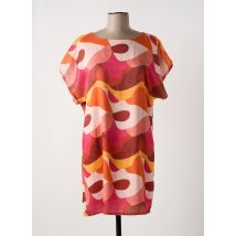 MULTIPLES - Robe courte orange en polyester - Femme - Taille 40 - Modz