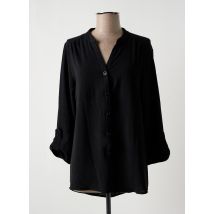 MULTIPLES - Chemisier noir en polyester - Femme - Taille 38 - Modz