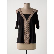 MULTIPLES - T-shirt noir en polyester - Femme - Taille 36 - Modz