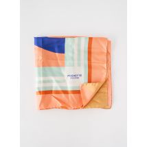 POCHETTE SQUARE - Foulard orange en soie - Femme - Taille TU - Modz