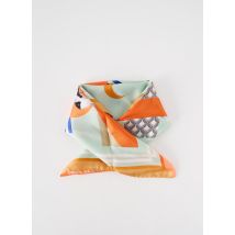 POCHETTE SQUARE - Foulard bleu en soie - Femme - Taille TU - Modz