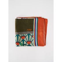 POCHETTE SQUARE - Foulard orange en soie - Femme - Taille TU - Modz