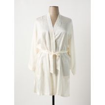 MARJOLAINE - Robe de chambre blanc en soie - Femme - Taille 46 - Modz