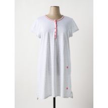 MASSANA - Chemise de nuit gris en polyester - Femme - Taille 46 - Modz