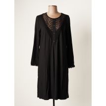 MALOKA - Robe mi-longue noir en viscose - Femme - Taille 38 - Modz