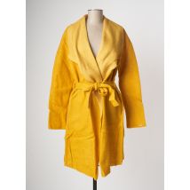MALOKA - Manteau long jaune en laine - Femme - Taille 38 - Modz