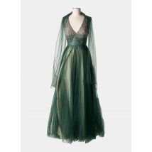 MARFIL - Robe longue vert en polyester - Femme - Taille 40 - Modz