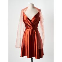 FRANCE MODE - Robe mi-longue orange en polyester - Femme - Taille 38 - Modz