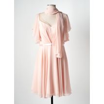 FASHION NEW YORK - Robe mi-longue rose en polyester - Femme - Taille 38 - Modz